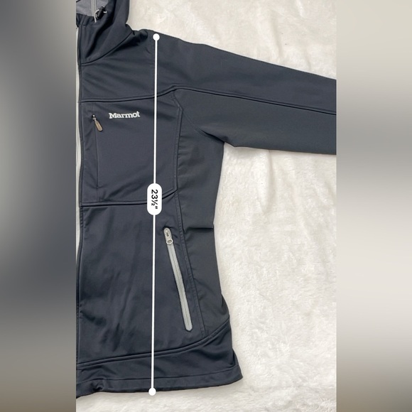 Marmot Women’s Gore Windstopper Softshell Jacket Black Size M Hooded - Picture 8 of 17
